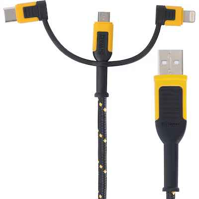 Photo 1 of DEWALT 6-ft Usb-a Black Cable
