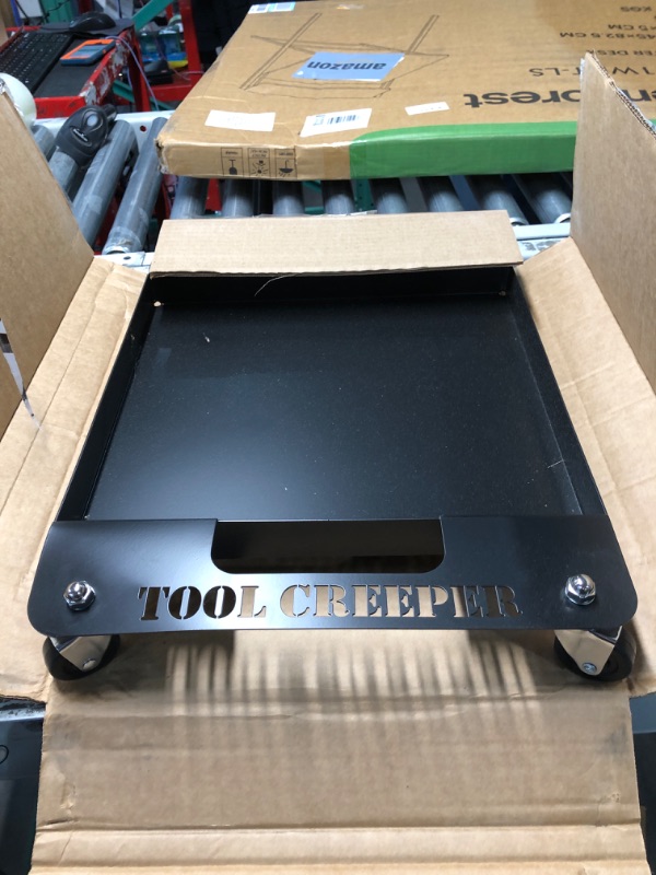 Photo 1 of Tool Creeper Rolling Tool Tray - Powder Coated Heavy Duty Welded Steel Mechanic Tool Cart