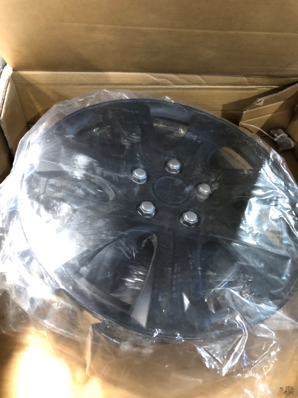 Photo 2 of **NONREFUNDABLE**FOR PARTS OR REPAIR**SEE NOTES**
BDK 4-Pack Premium 16" Wheel Rim Cover Hubcaps OEM Style for Toyota Camry 7 Spoke Black