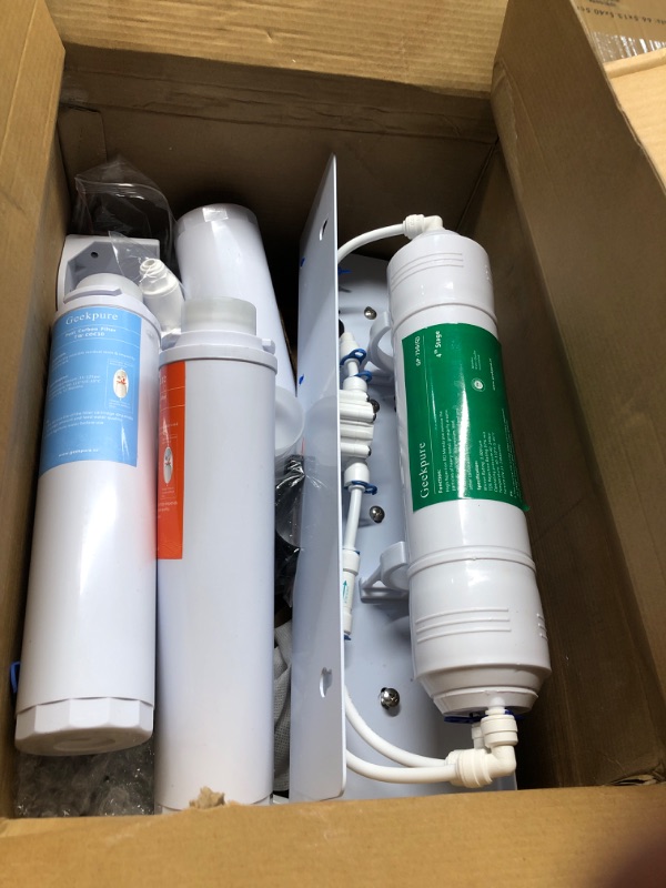 Photo 2 of **MISSING PARTS, USED** Geekpure 5 Stage Reverse Osmosis Drinking Water Filtration System w/Quick Change Twist Filters-75GPD