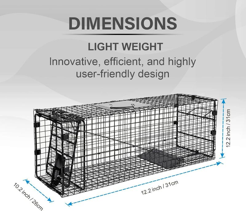 Photo 3 of (NON-REFUNDABLE) Humane Way Folding 32 Inch Live Humane Animal Trap - Safe Traps for All Animals 