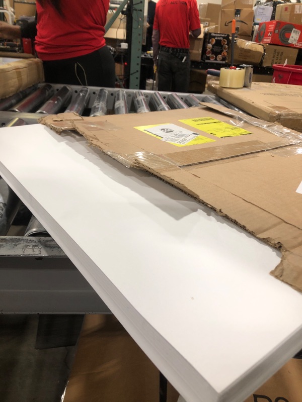 Photo 1 of School Smart Pacon Heavyweight Tagboard, 18 x 24 Inches, 11 Pt, White, Pack of 100 (085498) & Pacon Medium Weight Tagboard, 12 x 18 Inches, White, 100 Sheets (5284) Tagboard + Label, 5284