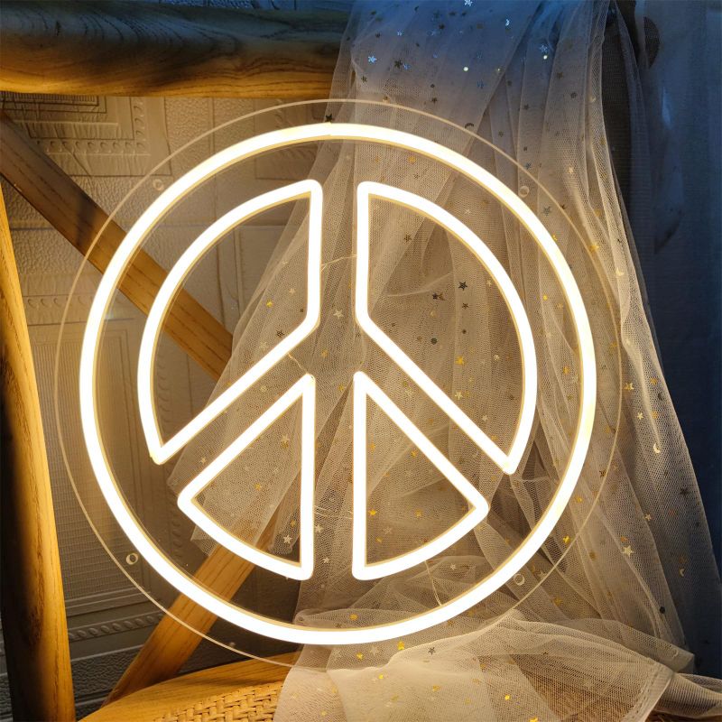 Photo 1 of LED Peace Wall Sign