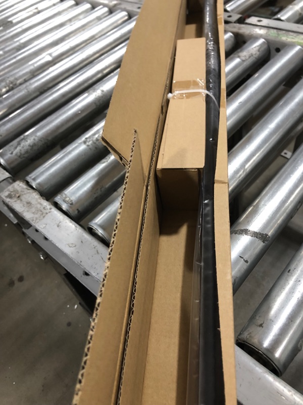 Photo 1 of OLV Black Double Curtain Rods 36 to 72 Inch(3-6ft),1'' Window Telescoping Drapery Rod With End Cap Design Finials,Matte Black 36-72 Matte Black