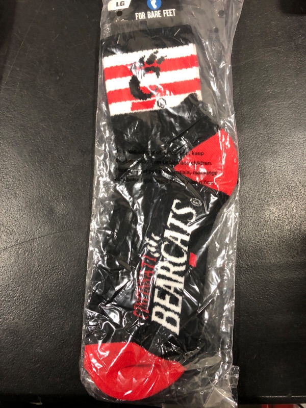 Photo 1 of [Size L] For Bare Feet- Cincinnati Bearcats Tall Socks