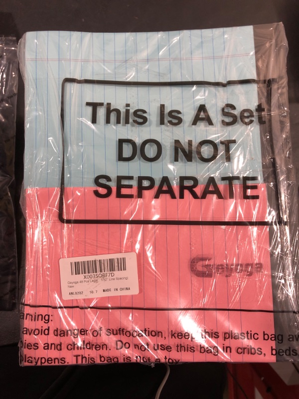 Photo 2 of Geyoga 48 Pcs Legal Pads Bulk 5''x8'' Lined Ruled Writing Notepads Recycled Paper Writing Note Pad 50 Sheets Single Sided Printed for Student Classroom School Office (Multicolor, 11/32'' Line Spacing) 11/32'' Line Spacing pink, blue, yellow, green