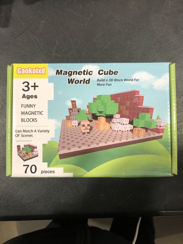 Photo 1 of dripcare Magnetic Blocks-Magnet World Set for Toddlers Toys, Magnetic Toys for Boys & Girls Age 3-5 6-8, STEM Montessori Sensory Education Preschool Toys, Magnetic Cubes Construction Toys (70Pcs)