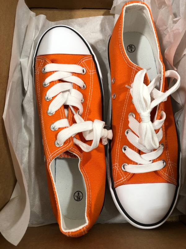 Photo 1 of [Size 8] Low Top Sneakers- Orange