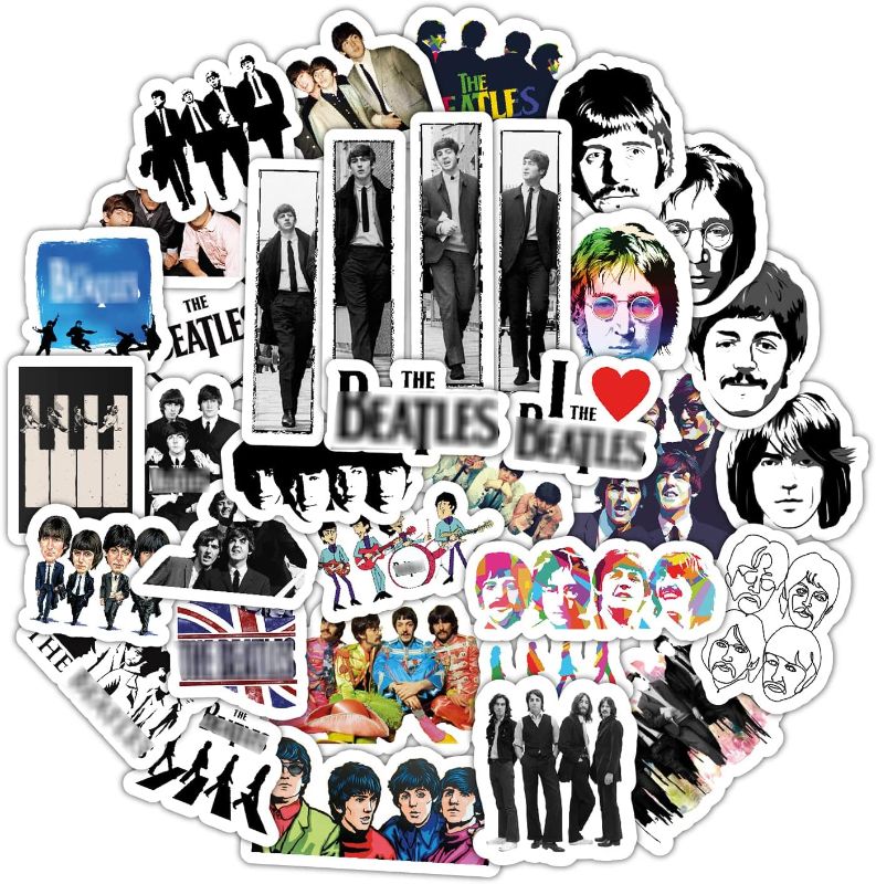 Photo 1 of [35 Pcs] Liverpool Band Stickers, Band Stickers, Music Stickers, Guitar Stickers, Laptop Decal Music, Music Sticker Pack, Vinyl Stickers Music, Best Rock Bands, Rock Decals, Rock Band Stickers