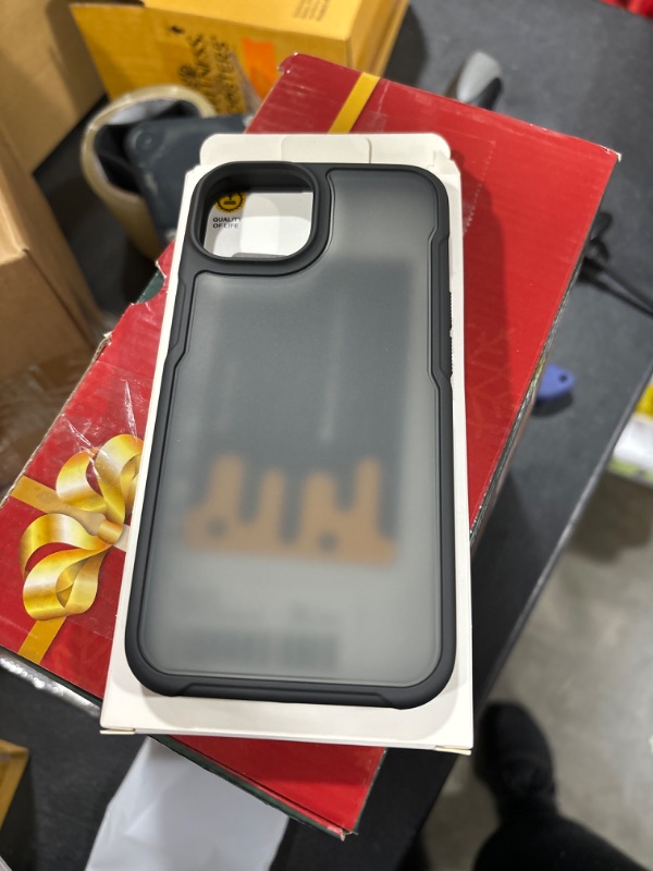 Photo 1 of Humixx Designed for iPhone 13 Case & iPhone 14 Case [10FT Military Grade Drop Protection] [Anti-Scratch & Anti-Fingerprint] Shockproof Translucent Matte Back with Soft Bumper Protective Case, Black