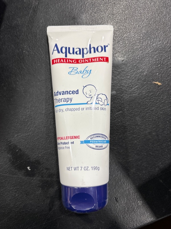 Photo 2 of Aquaphor Baby Healing Ointment Advanced Therapy Skin Protectant, Dry Skin and Diaper Rash Ointment, 7 Oz Tube Fragrance Free