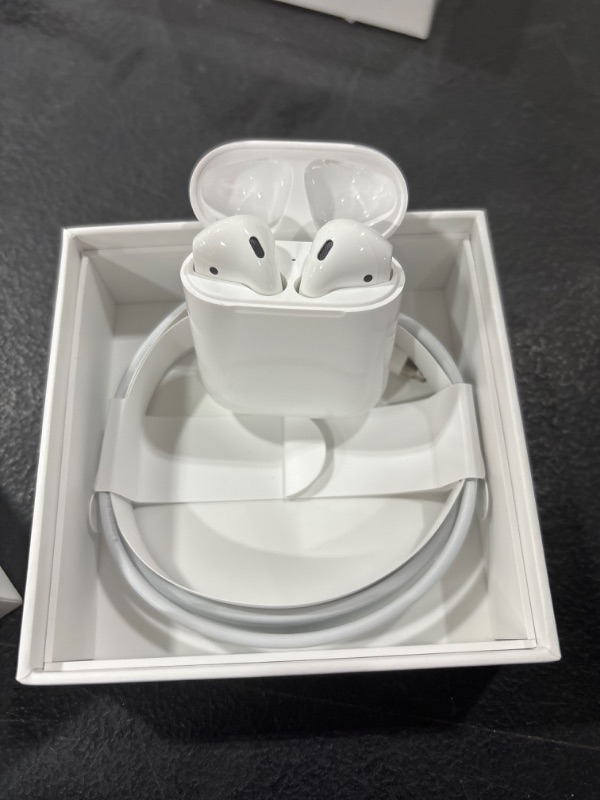 Photo 2 of Apple AirPods (2nd Generation) MV7N2AM/a with Charging Case