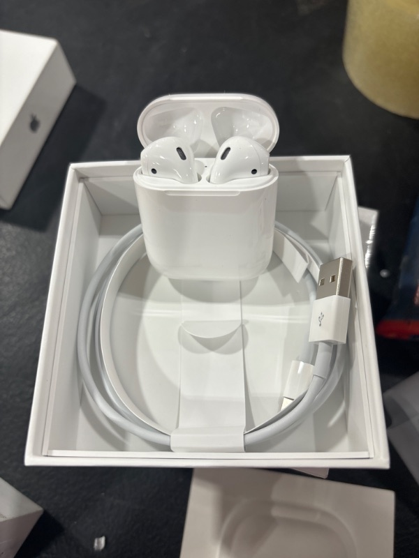 Photo 2 of Apple AirPods (2nd Generation) MV7N2AM/a with Charging Case