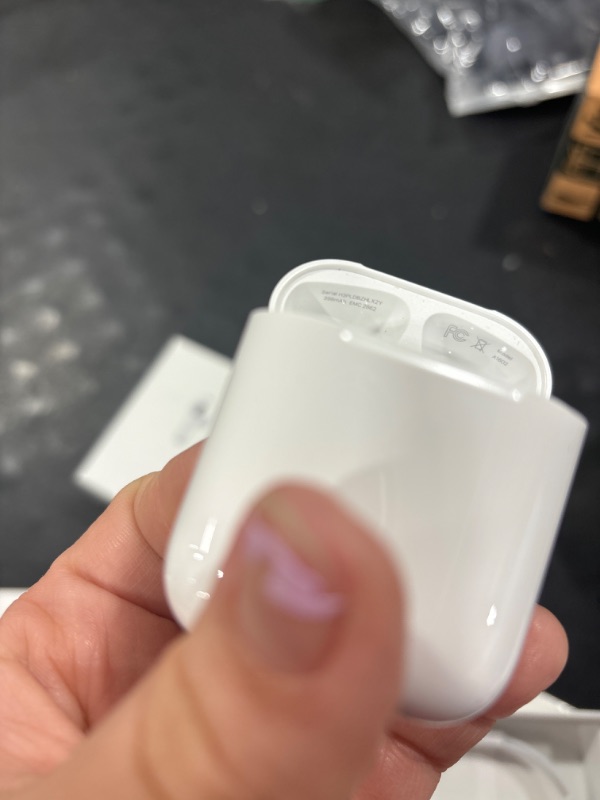 Photo 3 of Apple AirPods (2nd Generation) MV7N2AM/a with Charging Case