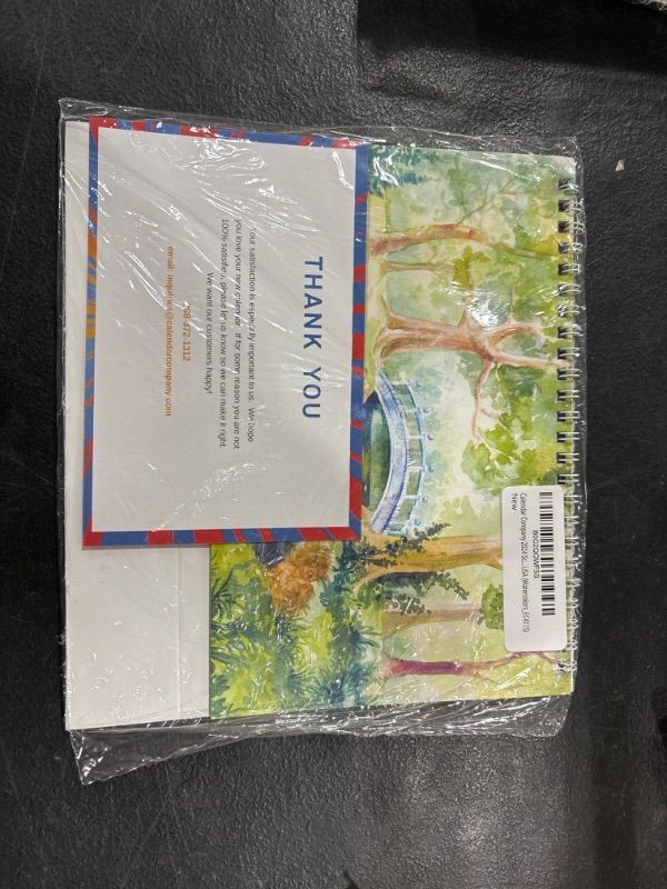 Photo 2 of Calendar Company 2024 Scenic America Watercolor Desktop Tent Calendar, Flip 12 Months, 8.5"x6" MADE IN THE USA (Watercolors_EC411S)