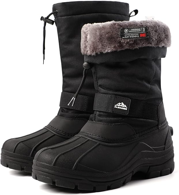 Photo 1 of ALEADER Men's Winter Waterproof Insulated Shell Warm Inner Comfortable Outdoor Snow Boots SIZE 11
