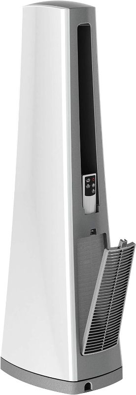 Photo 2 of Lasko AC615 Portable Electric Oscillating Stand Up Bladeless Tower Fan with Remote Control for Indoor, Bedroom and Home Office Use, 36.1 inch, Gray/Silver