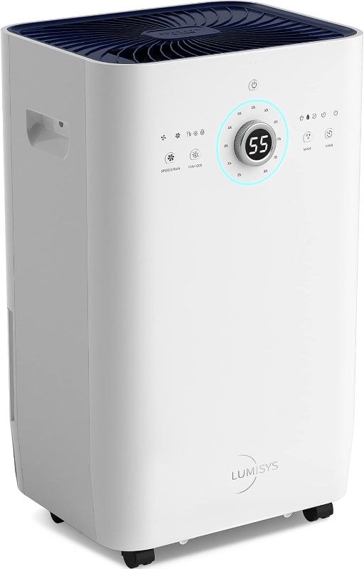 Photo 1 of Lumysis 8500 Sq Ft 125 Pints Commercial Grade Dehumidifiers with Pump for Basements, Large Rooms, and Home with Auto or Manual Drainage, Hepa Air Filter, 3 Operation Modes and 24 hr Timer
