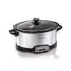 Photo 1 of 7 Qt. Programmable Stainless Steel Slow Cooker with Built-In Timer and Temperature Settings
