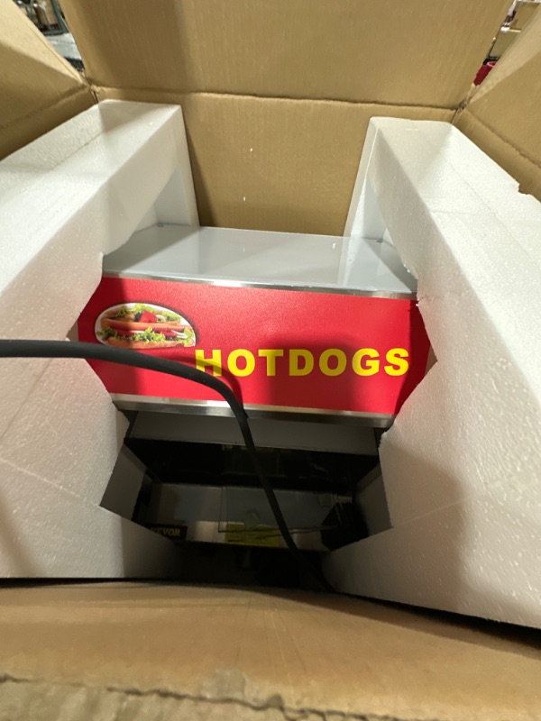 Photo 2 of 24.5 Qt. Hot Dog Steamer 2-Tier Hut Steamer Stainless Steel Hot Dog Steamer Commercial Food Warmer Display
