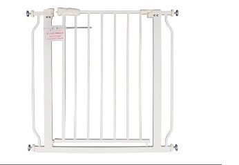 Photo 1 of BalanceFrom Easy Walk-Thru Safety Gate for Doorways and Stairways with Auto-Close/Hold-Open Features, 30-Inch Tall, Fits 29.1 - 33.8 Inch Openings, White