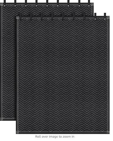 Photo 1 of 2 Pcs Sound Dampening Blanket Soundproof Blanket Grommeted Sound Dampening Blanket Studio Sound Absorption Sheet Light Blocker, Insulated Blanket, General Indoor or Outdoor Use (80 x 96 Inches) 