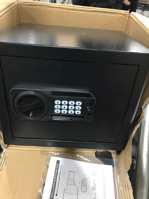 Photo 2 of 1.2 Cubic Home Safe Fireproof Waterproof, Anti-Theft Fireproof Safe with Fireproof Money Bag, Combination Lock and Removable Shelf, Fire Safe Box for Home Important Documents Valuables