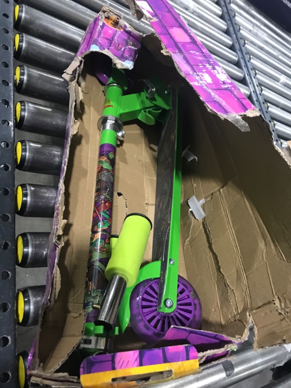 Photo 2 of 2 Wheel Kick Scooter for Kids - Easy & Portable Fold-N-Carry Design, Ultra-Lightweight, Comfortable & Safe, Durable & Easy to Ride Teenage Mutant Ninja Turtles