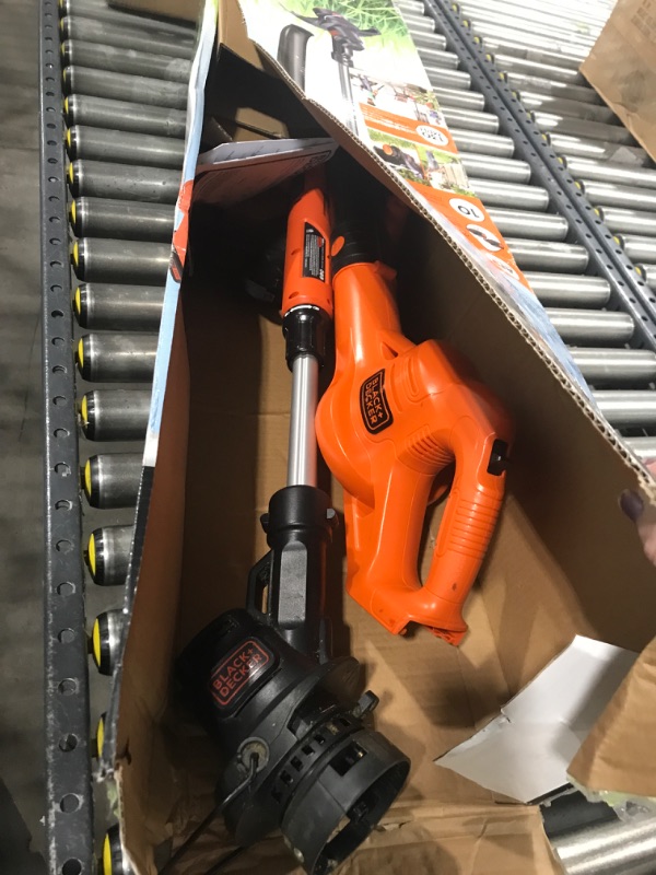 Photo 2 of BLACK+DECKER 20V MAX String Trimmer/Edger & Sweeper Kit with Extra 4-Ah Lithium Ion Battery Pack (LCC222 & LB2X4020)
