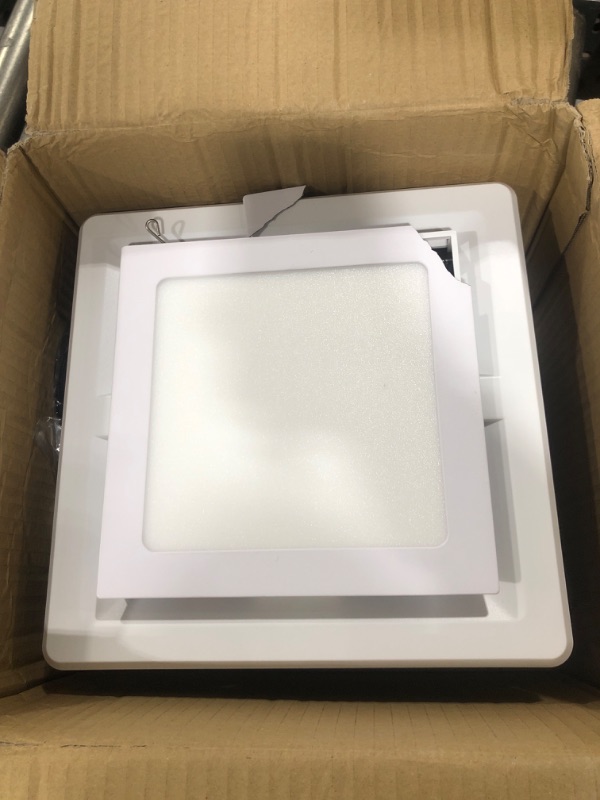 Photo 1 of DEWENWILS Bathroom Exhaust Fan with Light, 14W Ceiling Mount Ventilation Fans, 80 CFM 1.5 Sones Bathroom Vent Fan with Light for Home, 800lm LED Light 3000K/4000K/5000K 3CCT Adjustable, White