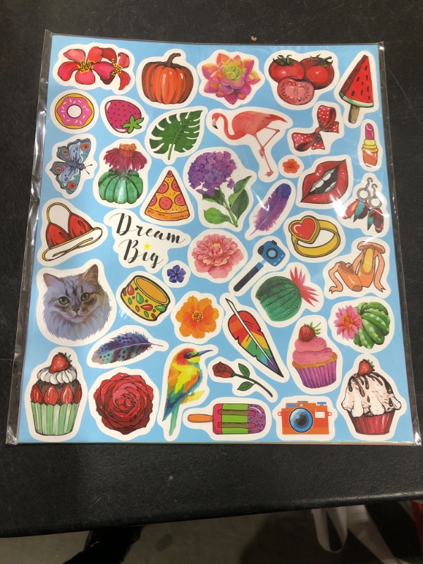 Photo 1 of 320+ PCS Stickers for Water Bottles, Aesthetic Water/Tear Resistant Colorful Vinyl Stickers Laptop Skateboard Suitcase Computer Phone Planner VSCO Stickers for Girls Boys Kids (8 Sheets)