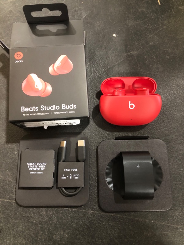 Photo 3 of Beats Studio Buds True Wireless Noise Cancelling Earphones – Beats Red
