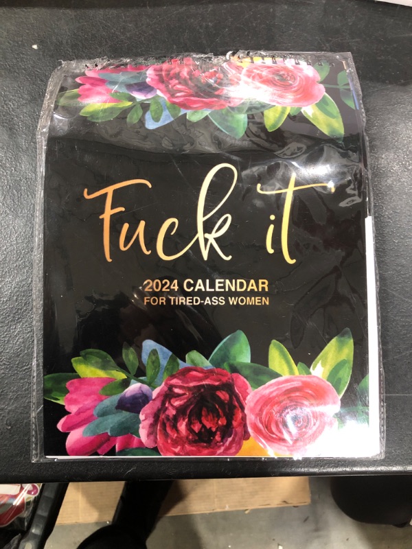 Photo 2 of 2024 Calendar for Tired-Ass Women, Wall Calendar for Tired, 2024 Tired Women Calendar, Fu-ck It Calendar,Funny Word Planner Monthly Calendar