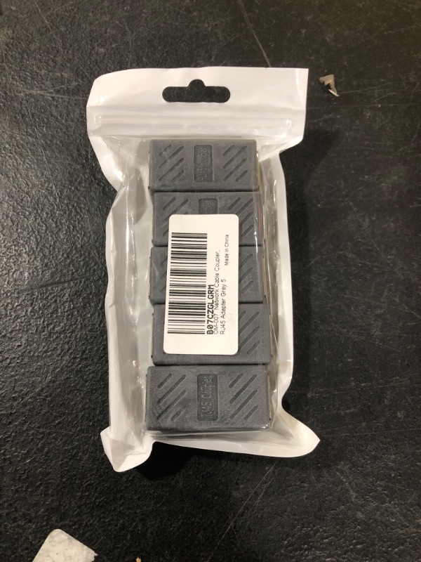 Photo 1 of Y.D.F Network Cable Coupler, RJ45 Adapter RJ45 Coupler Shielded Inline Coupler for Cat7/Cat6/Cat5e/cat5 Ethernet Cable Extender Connector Ethernet Cable Connectors Female to Female(Gray-5 Pack) Grey 5 Pack