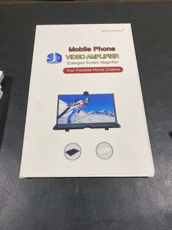 Photo 1 of CameCosy 18 inch Foldable Phone Screen Magnifier, HD Mobile Phone Screen Amplifier with Pull Design and Stand Holder Anti-Radiation Eye Protection 3D Movie Video Enlarger for All Phone Black