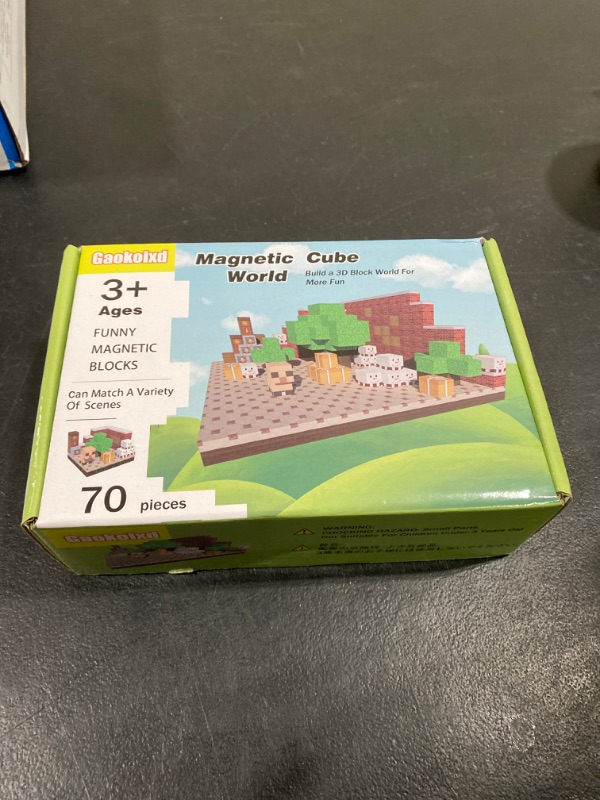 Photo 1 of dripcare Magnetic Blocks-Magnet World Set for Toddlers Toys, Magnetic Toys for Boys & Girls Age 3-5 6-8, STEM Montessori Sensory Education Preschool Toys, Magnetic Cubes Construction Toys (70Pcs)