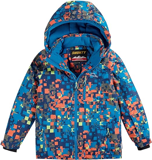 Photo 1 of 14-16 YEARS OLD SMONTY Boys Ski Jacket for Kids Snow Hooded Coats Warm Winter Jacket Snowboard Windbreaker Hooded Raincoat 