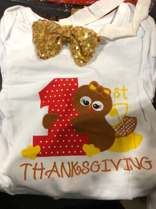 Photo 1 of 6M TO 12M THANKSGIVING OUTFIT FOR GIRLS TODDLER/BABY