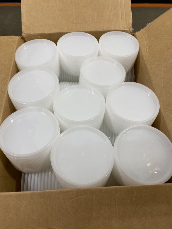 Photo 2 of 120 PCS PLASTIC SOUP/FOOD CONTAINER WITH LIDS
