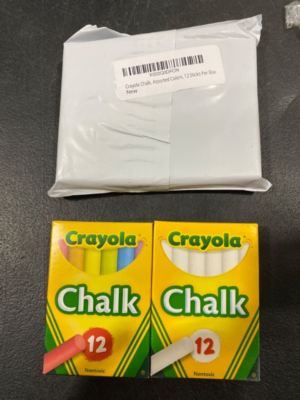 Photo 2 of 2 PACK Crayola Chalk, Assorted Colors
