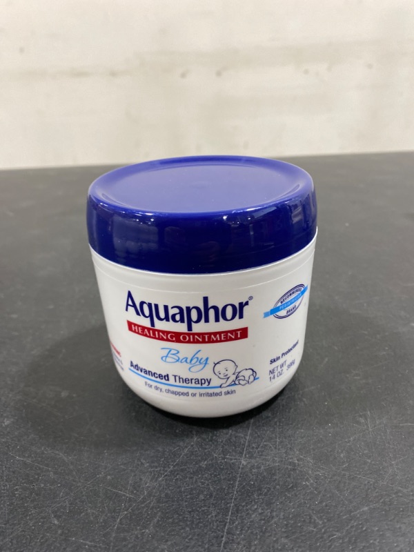 Photo 2 of Aquaphor Baby Healing Ointment Advanced Therapy Skin Protectant, Dry Skin and Diaper Rash Ointment, 14 Oz Jar 14 Ounce (Pack of 1)