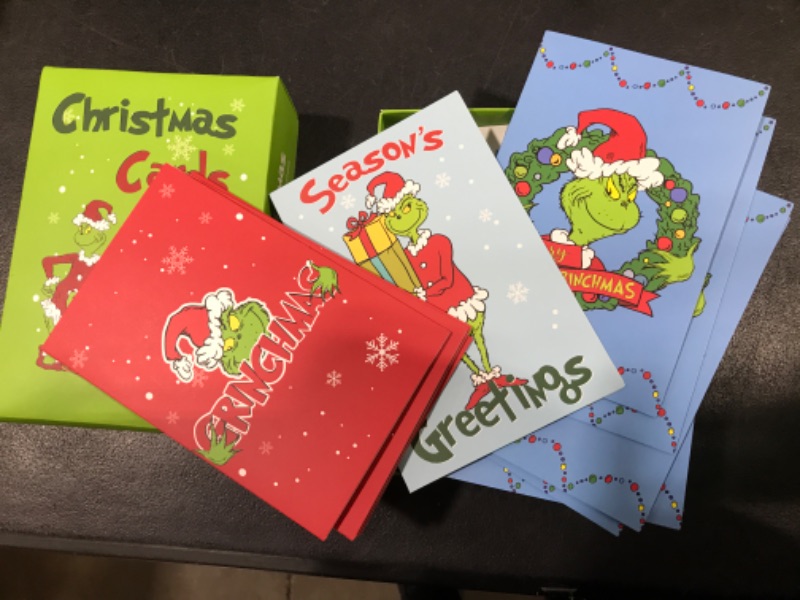 Photo 1 of 30 GRINCH CHRISTMAS GREETING CARDS
