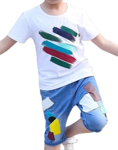 Photo 1 of Anaias James Kids Toddler Boys Clothes 6 Short Sleeve Graphic T-Shirt and Denim Jean Shorts Set