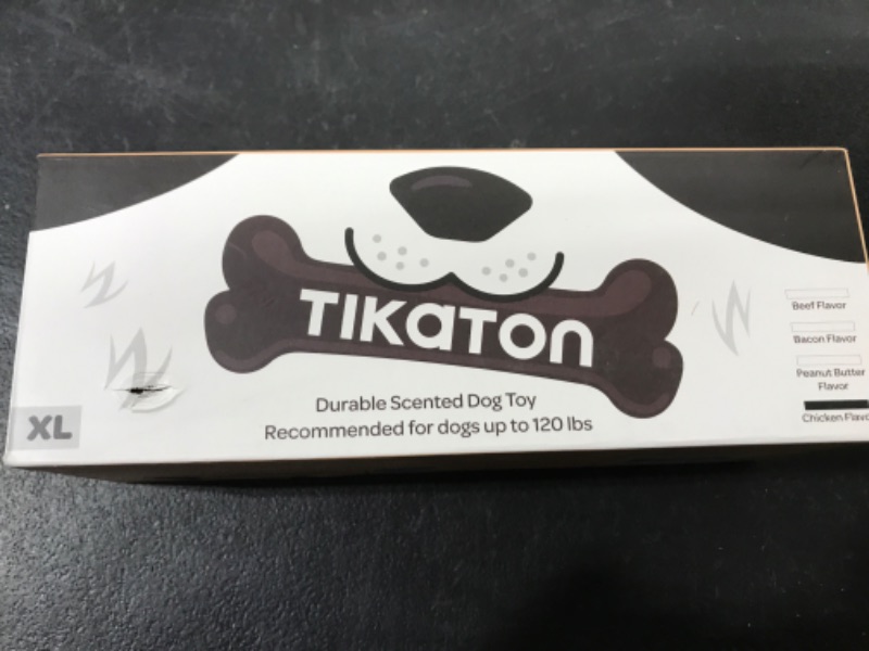 Photo 1 of Tikaton Indestructible Dog Chew Toys for Aggressive Chewers, Beef Flavor Durable Dog Teething Chew Toys Bones for Large/Medium/Small Puppies X-Large Chicken XLarge