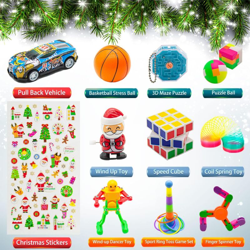 Photo 1 of Christmas Advent Calendar, 24 Days Children's Christmas Countdown Calendar, 24 Days of Christmas Toys, Christmas Countdown Toy Gift for Girls and Boys, Christmas Party Gift.