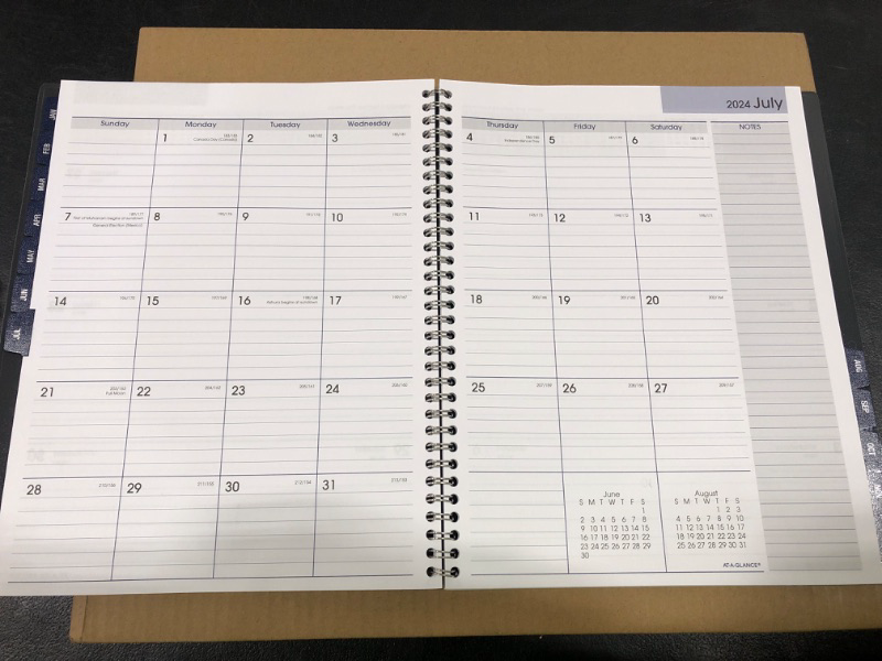 Photo 2 of 2024 Day Minder At A Glance Weekly/ Monthly Planner- Dark Grey