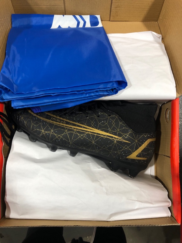 Photo 2 of [Size 7] DONGXUYUAN Foture 4.1 Netfit TF AG Athletic Soccer Shoes XX 17.2 Firm Ground Cleats Soccer Cleats (7, 2213 Black)