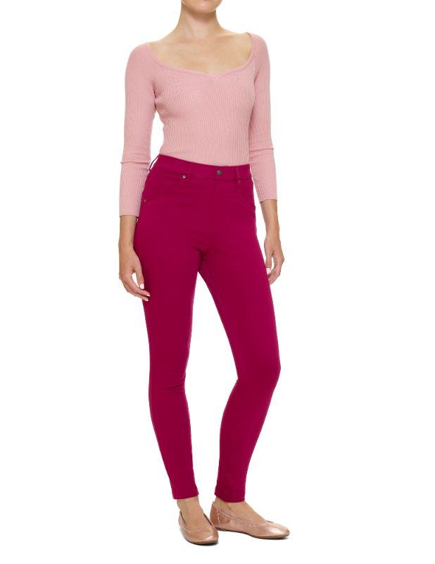 Photo 1 of [Size M] HUE Ultra Soft Denim Legging - Beet Red M
