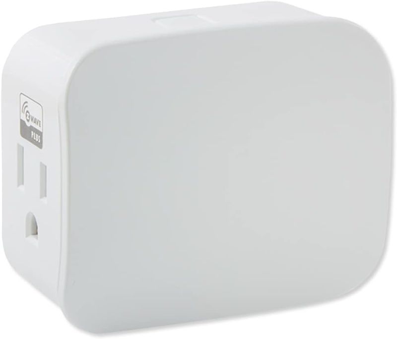 Photo 1 of Enbrighten 55249 Z-Wave Plus Plug-in Smart Switch, Dual Outlet, Gen5, White
