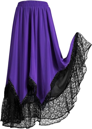 Photo 1 of [Size XXL] Arkfell Long Skirt for Women Vintage Steampunk Renaissance Victorian Novelty Skirts